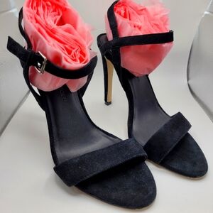 Rebecca Minkoff Black Stiletto Heels with Thin Straps